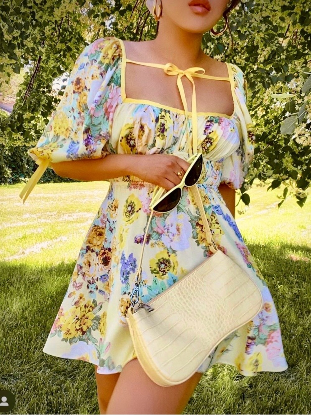 For Love And Lemons Leigh Floral Dress (L)